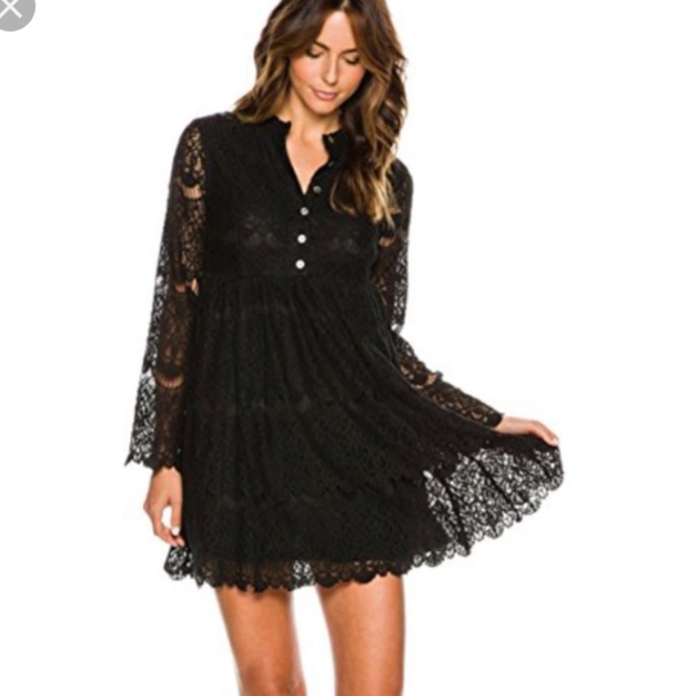 Somedays lovin black lace dress